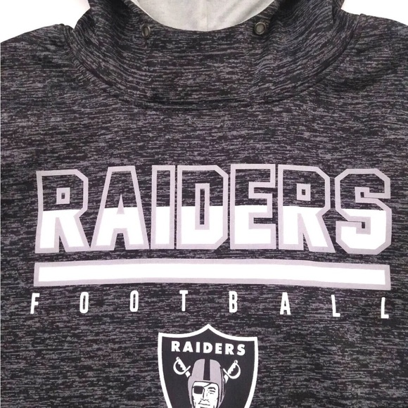 NFL Vegas Raiders Hoodie Small size Gray Heathered - Picture 5 of 6